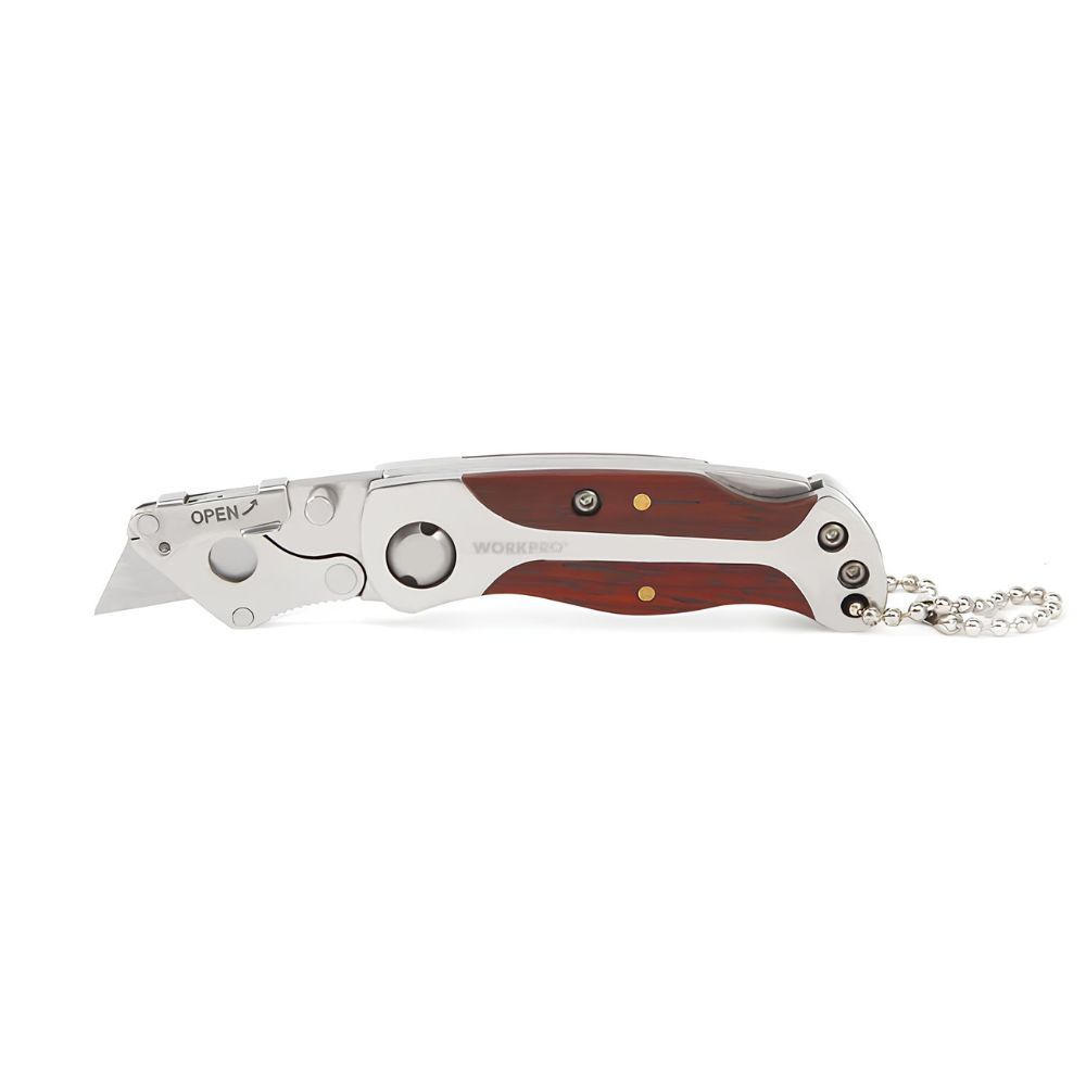 Mini Quick Change Folding Utility Knife WORKPRO W011012 / Cutter Lipat Mini Pisau SK5