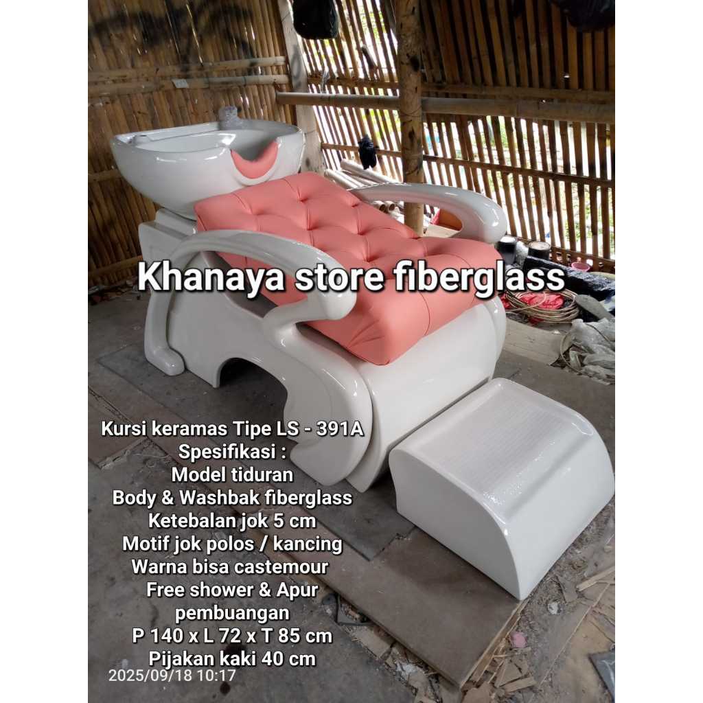 Washbak keramas fiberglass/kursi salon fiber/perlengakapan salon/Kursi keramas baru