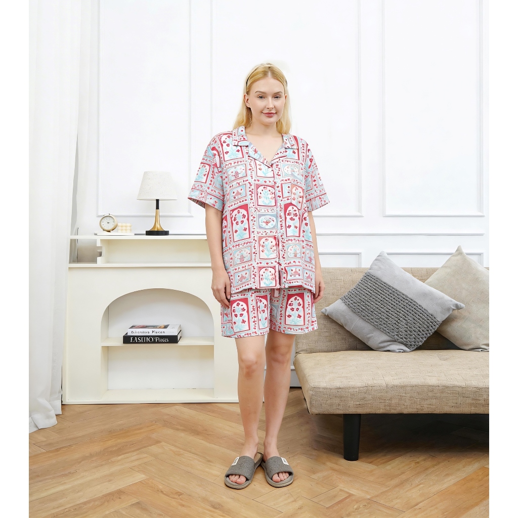 [ LOVELY CLOTHING ] ANNA PIYAMA || Piyama Rayon Premium || Baju Tidur Wanita Lembut || Baju Tidur LD