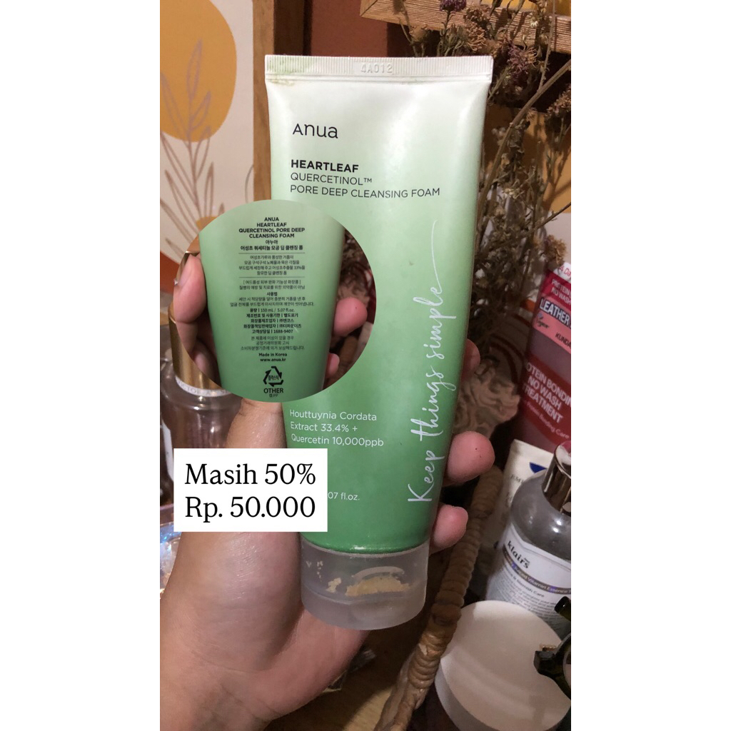anua heartleaf deep cleansing foam
