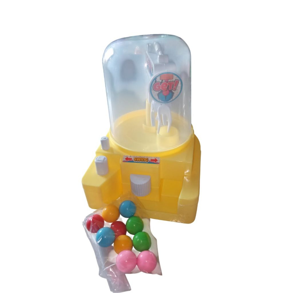 Mainan mesin capit kantong mini plastik
