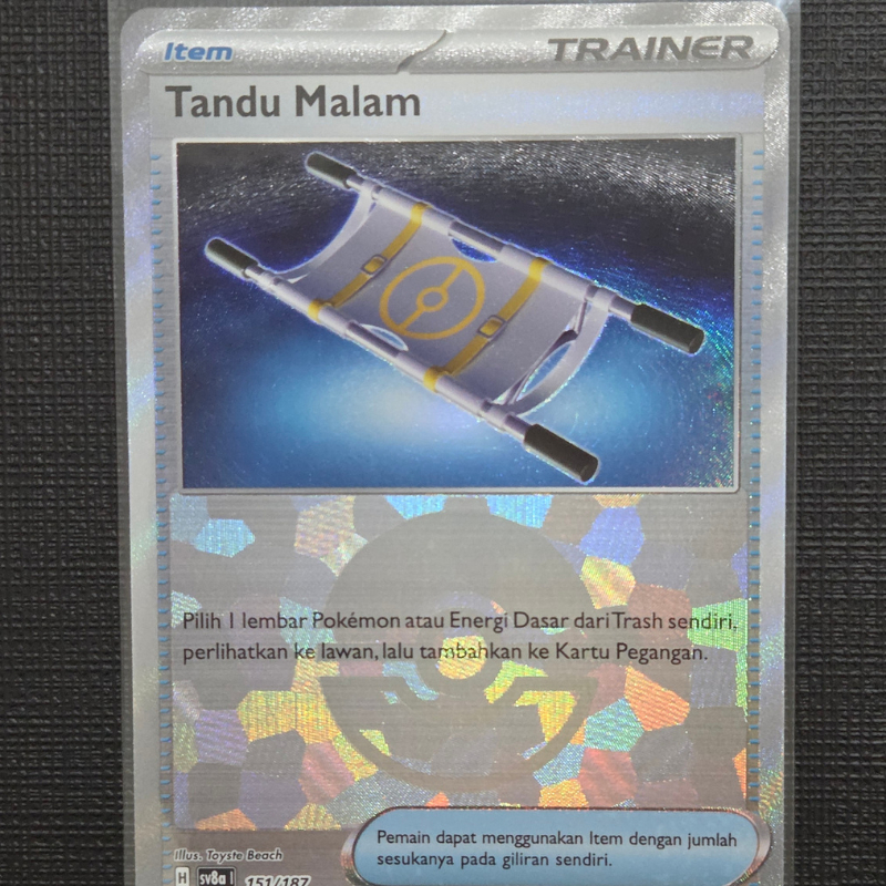 Tandu Malam Pokeball sv8a Festival Terastal Pokemon Card Indonesia NM