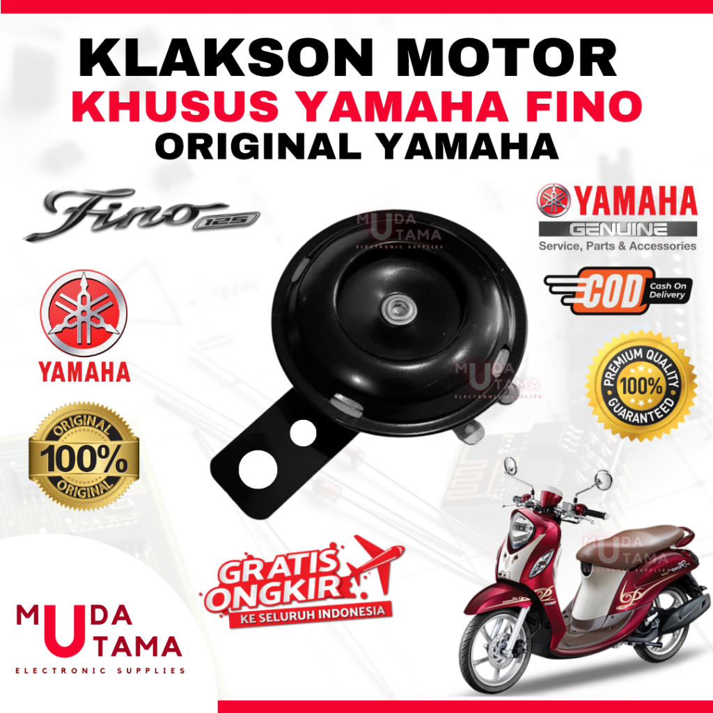 Klakson YAMAHA FINO - ORIGINAL YAMAHA | Klakson Motor YAMAHA FINO | Klakson FINO Original | Klakson 