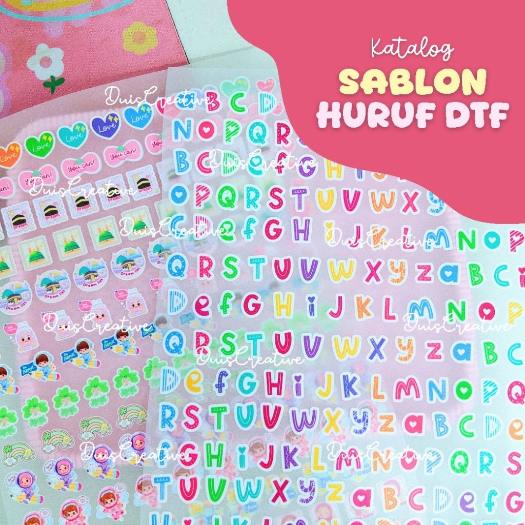 SABLON HURUF DTF