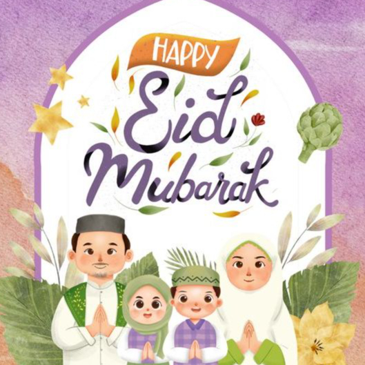 Kartu Ucapan /Stiker makanan/stiker idul fitri custom idul fitri untuk dus hampers idul fitri toples