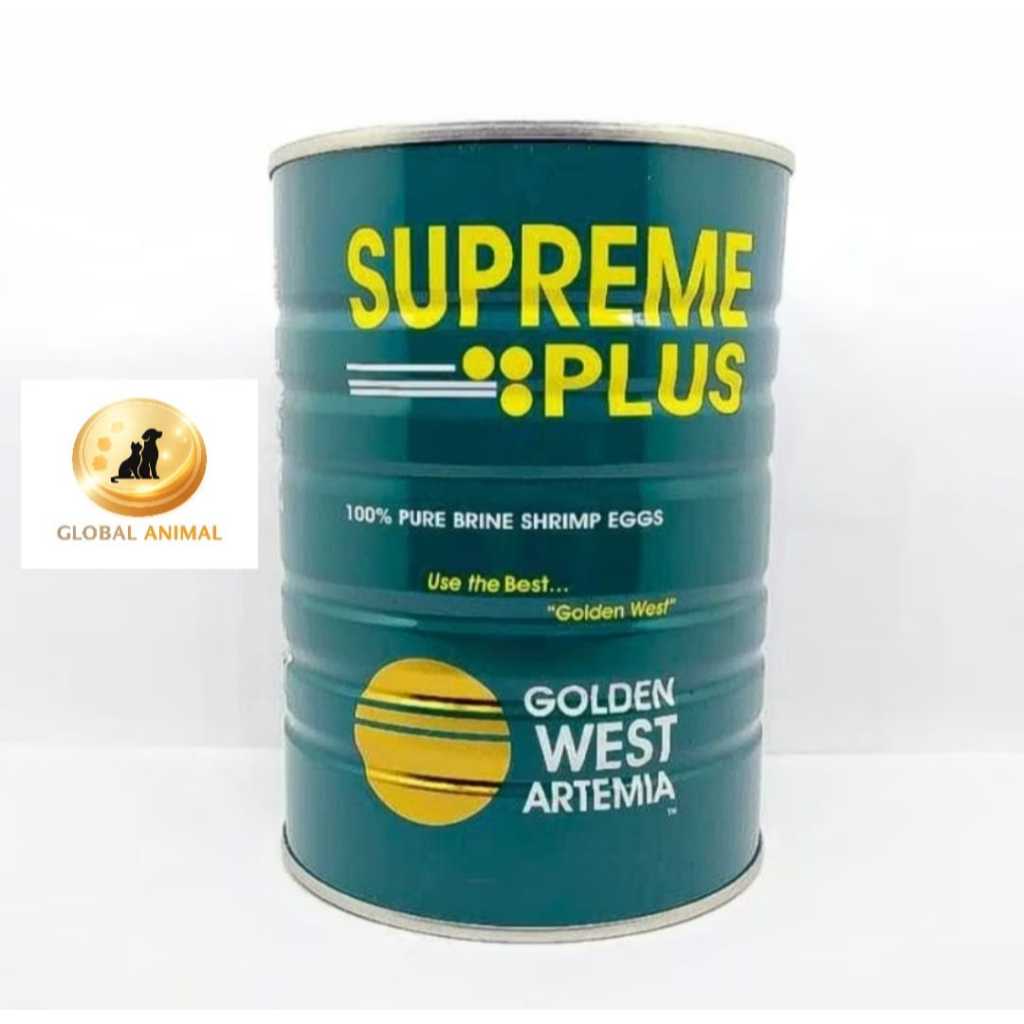 ARTEMIA SUPREME PLUS 425 GRAM golden west artemia pakan ikan burayak