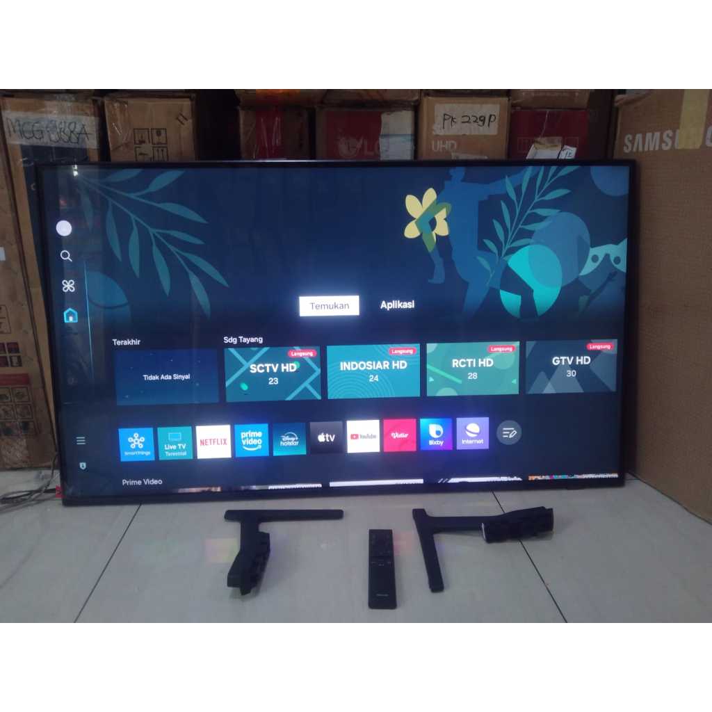 TV LED SAMSUNG 43IN 4K UHD SMART TV YOUTUBE DIGITAL TV KONDISI BEKAS 7457F