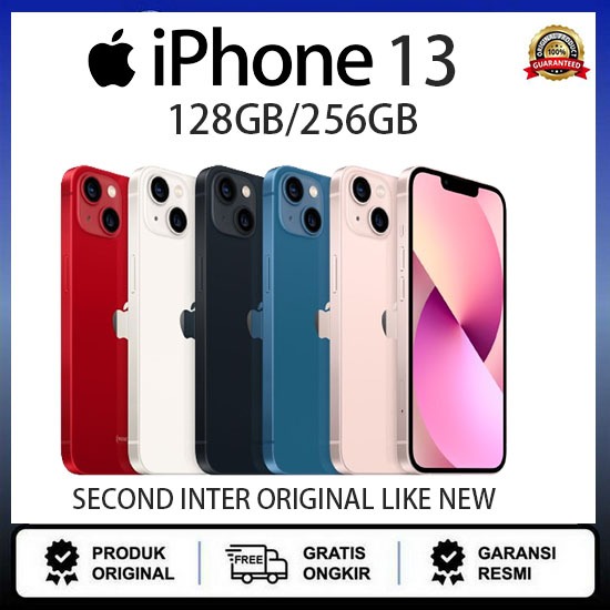 HP IPHONE 13 128GB 256GB Second Inter WIFI ONLY Good Condition No Minus No Refurbis No RekondisiIP13