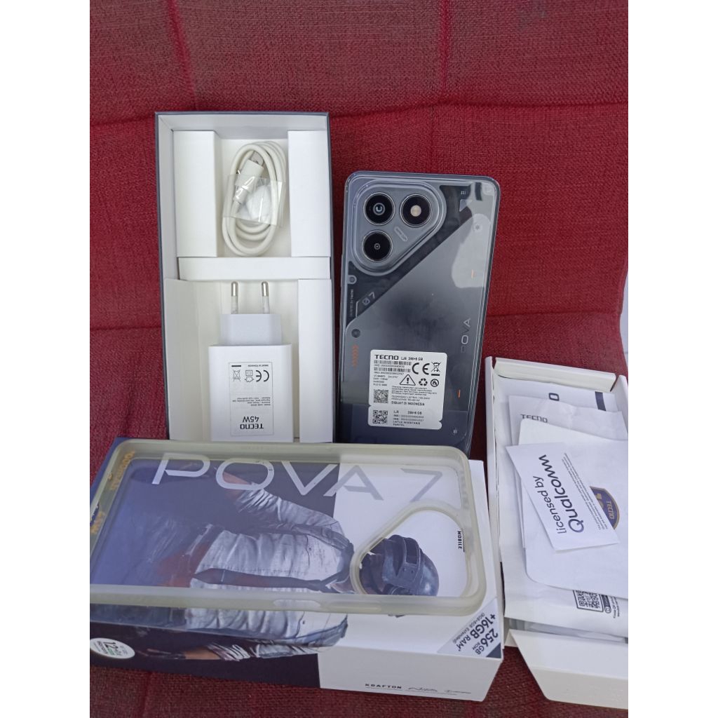 Tecno POVA 7 (Second 2minggu)Ram 16GB(8GB+8Gb*) 256GB Rom, Helio G100, 7000mAh & 45Watt charge