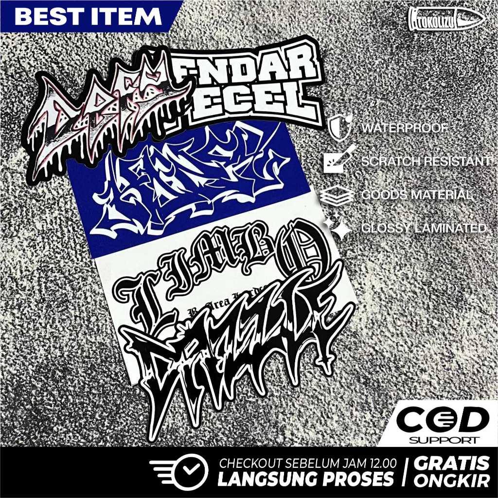 STIKER KALCER | GENDAR PECEL LIMBO DEFY HONEY |  STIKER ANTI AIR 1000