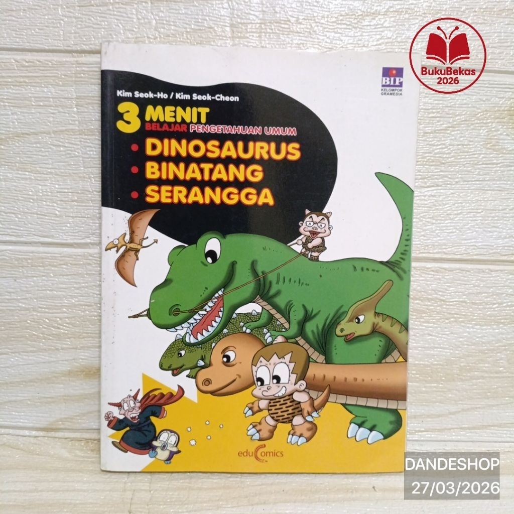 3 Menit Belajar Pengetahuan Umum - Dinosaurus, Binatang, Serangga - Science Comic Educomic Komik Pen