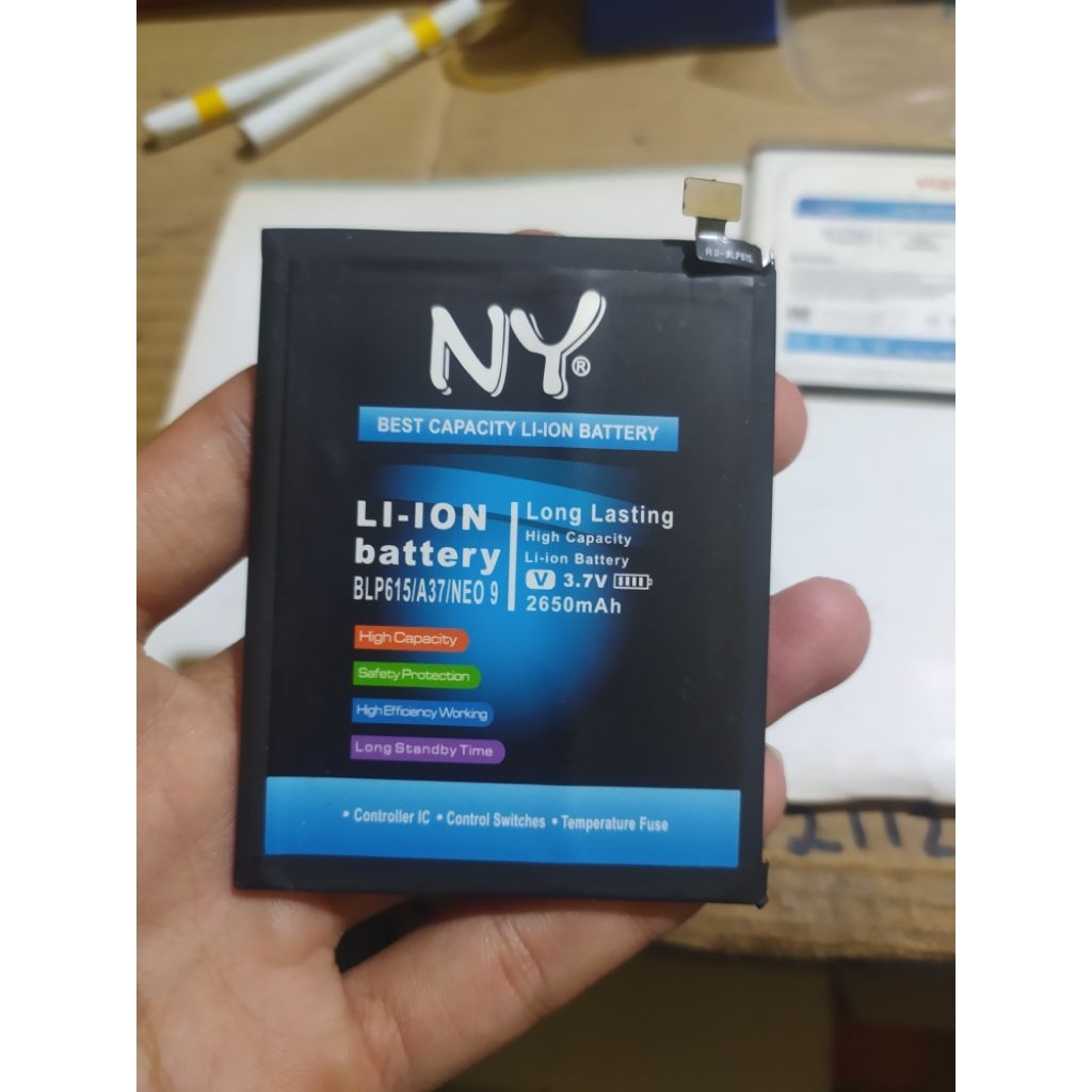 Baterai Oppo A37 BLP615 Double Power