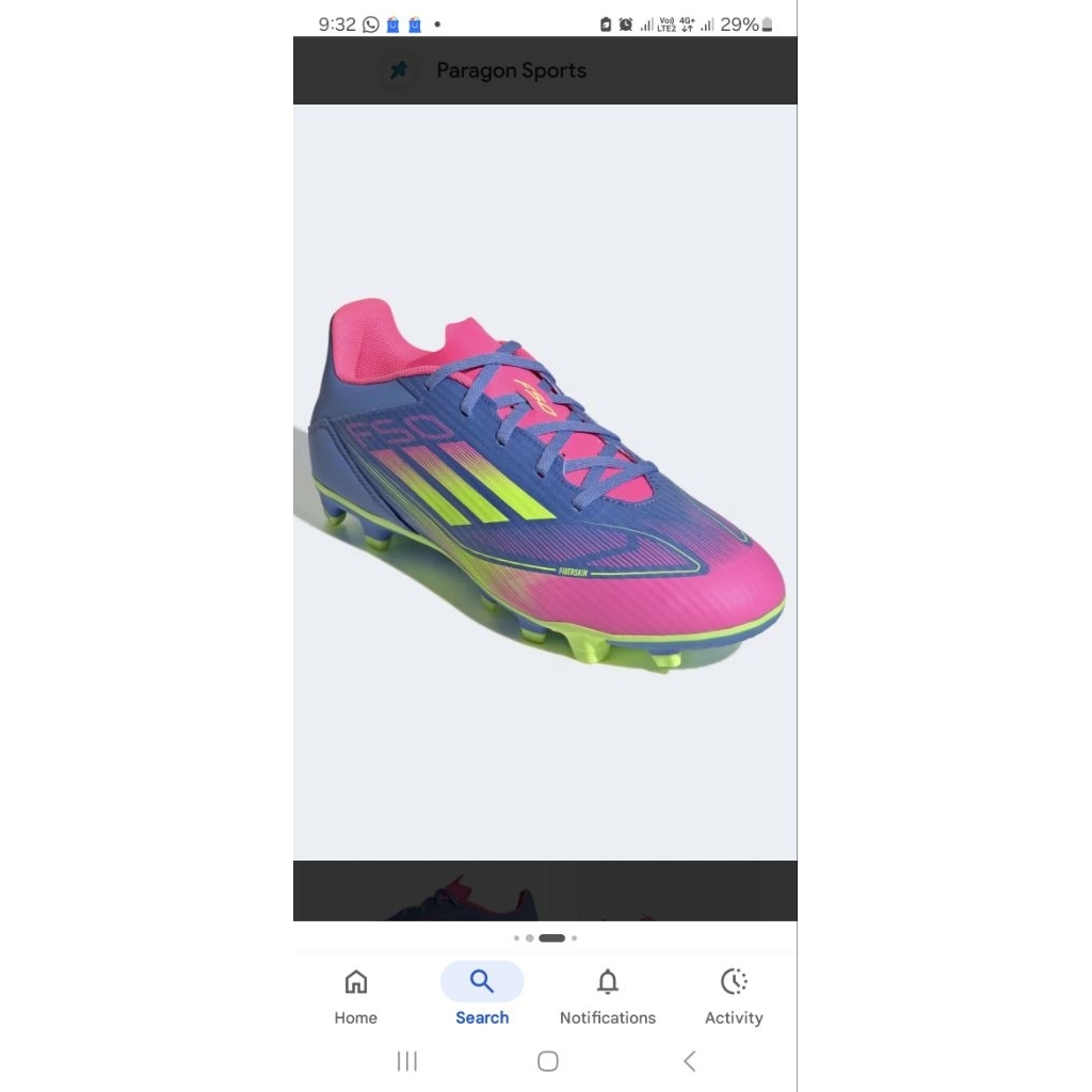 Adidas F50 Football shoe FG/MG Purple Pink