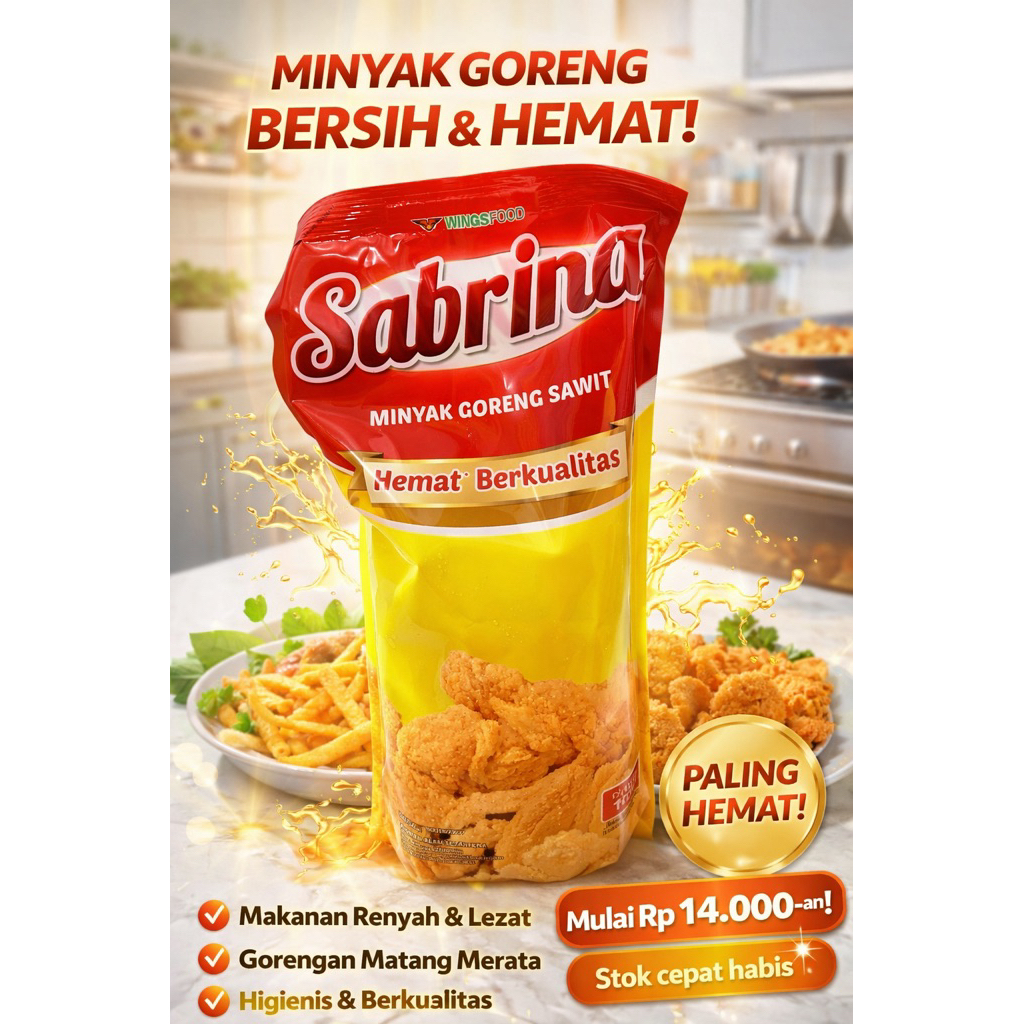 MINYAK GORENG SABRINA 2 LITER