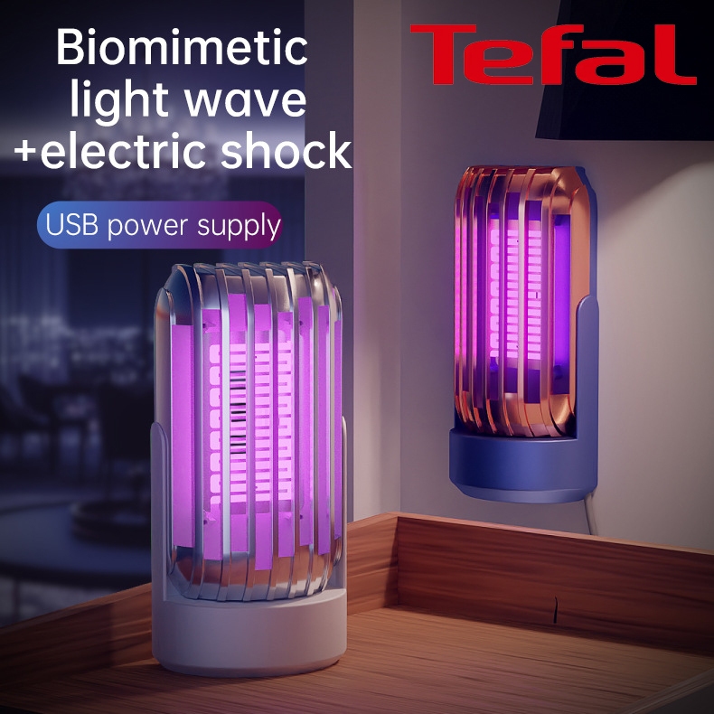 Tefal Lampu Pembasmi Nyamuk Model Baru Jebakan Perangkap Pembunuh Nyamuk lalat elektrik sinar UV Mos