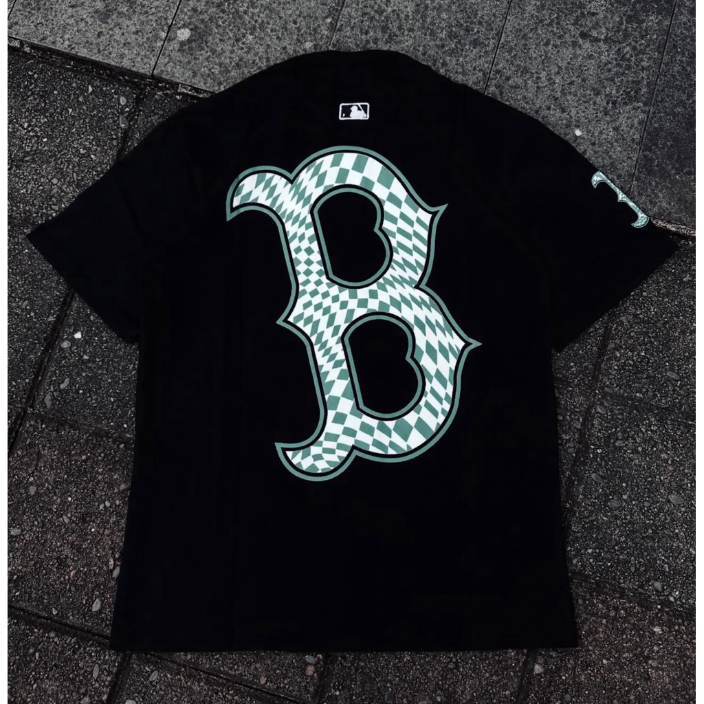 (FREE PAPPER BAG) TSHIRT MLB LOGO B PREMIUM 20s KAOS MLB MIROR