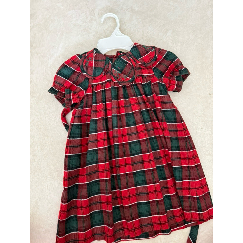 Sophie and Lucas tartan dress 4y