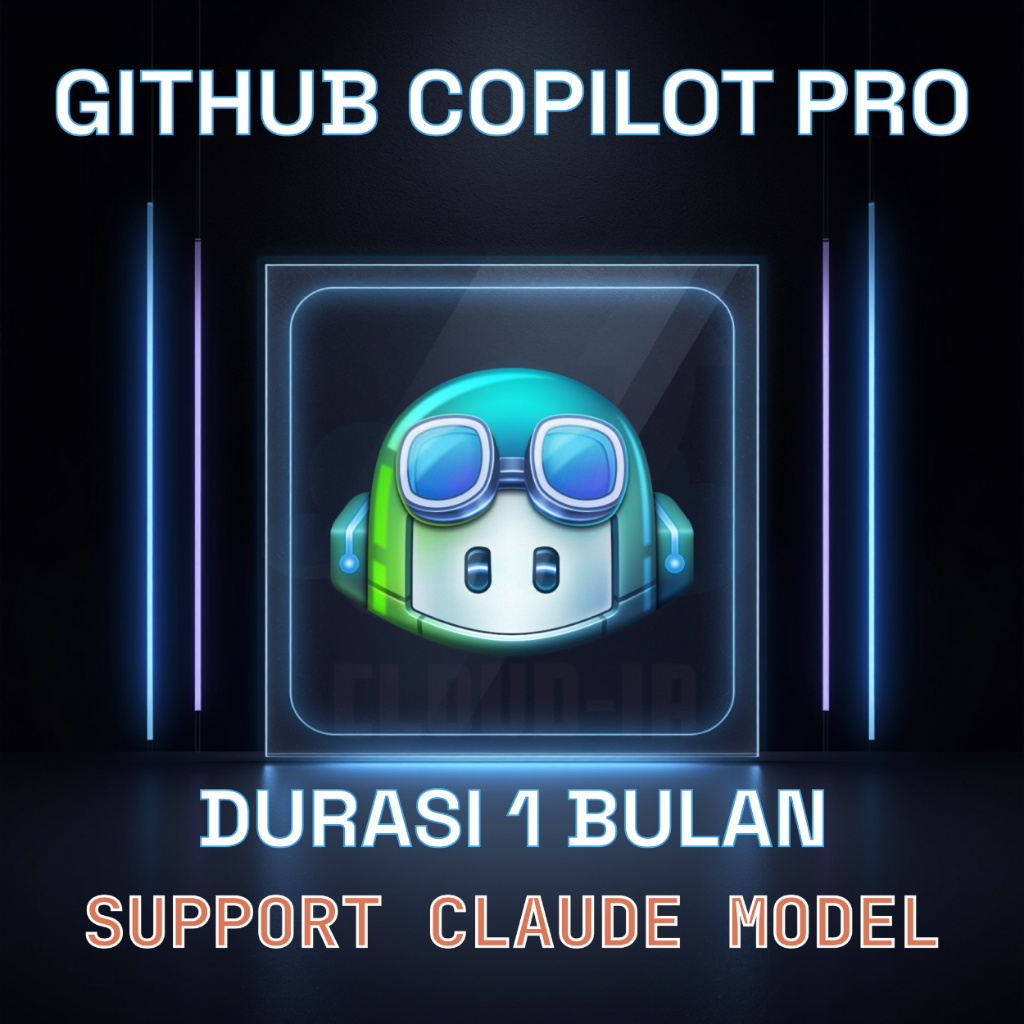 GitHub Copilot Pro 1 Bulan Full Garansi AI Coding Assistant Support Model Claude Sonnet Opus