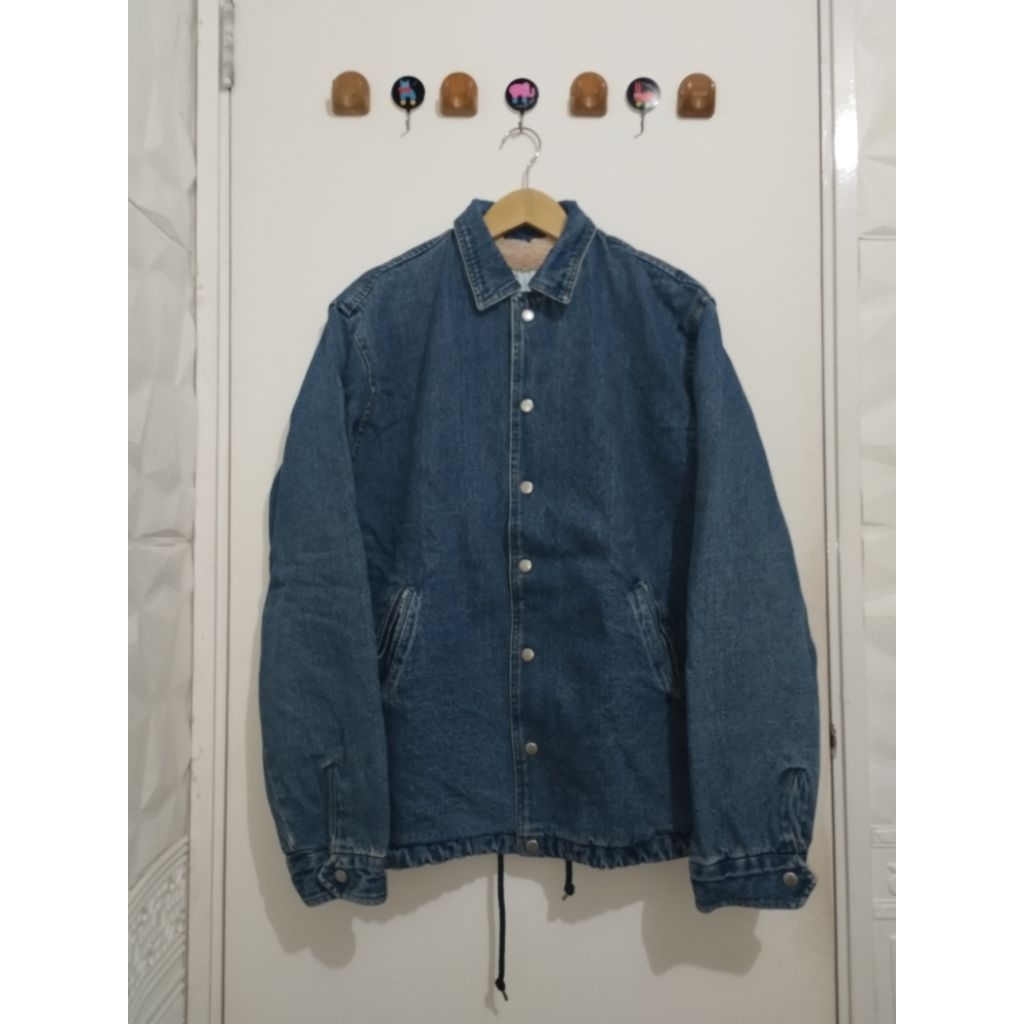 Jaket Trucker Jeans Denim Sherpa Noon and Dawn