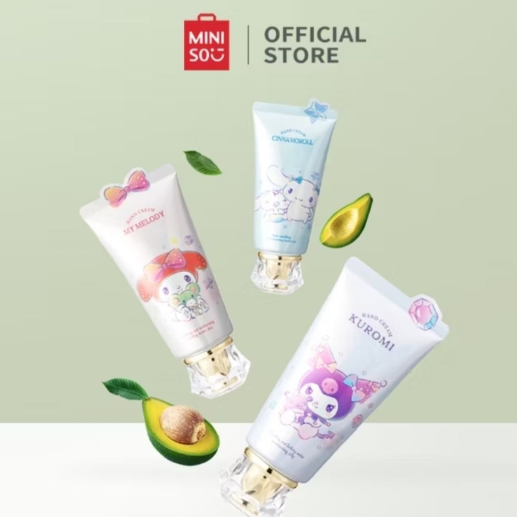 HAND CREAM MINISO SANRIO Cinnamoroll, Kuromi, Melody jasa titip (jastip)