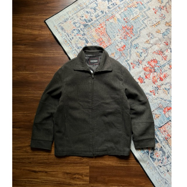 Vintage Gu3es Dark Grey Wol Work Jacket