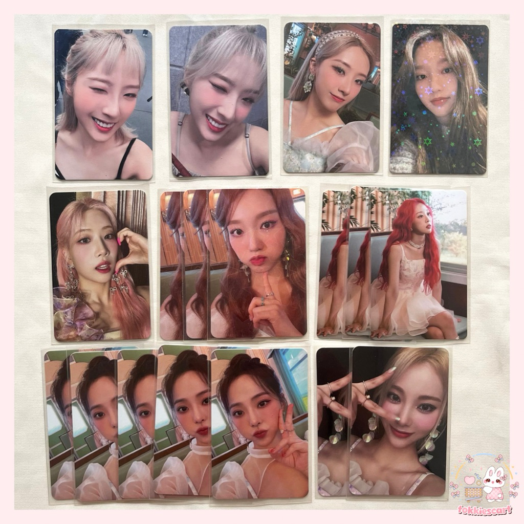 ready stock baca deskripsi — photocard pc album loona flip yves hyunjin gowon olivia hye choerry kim