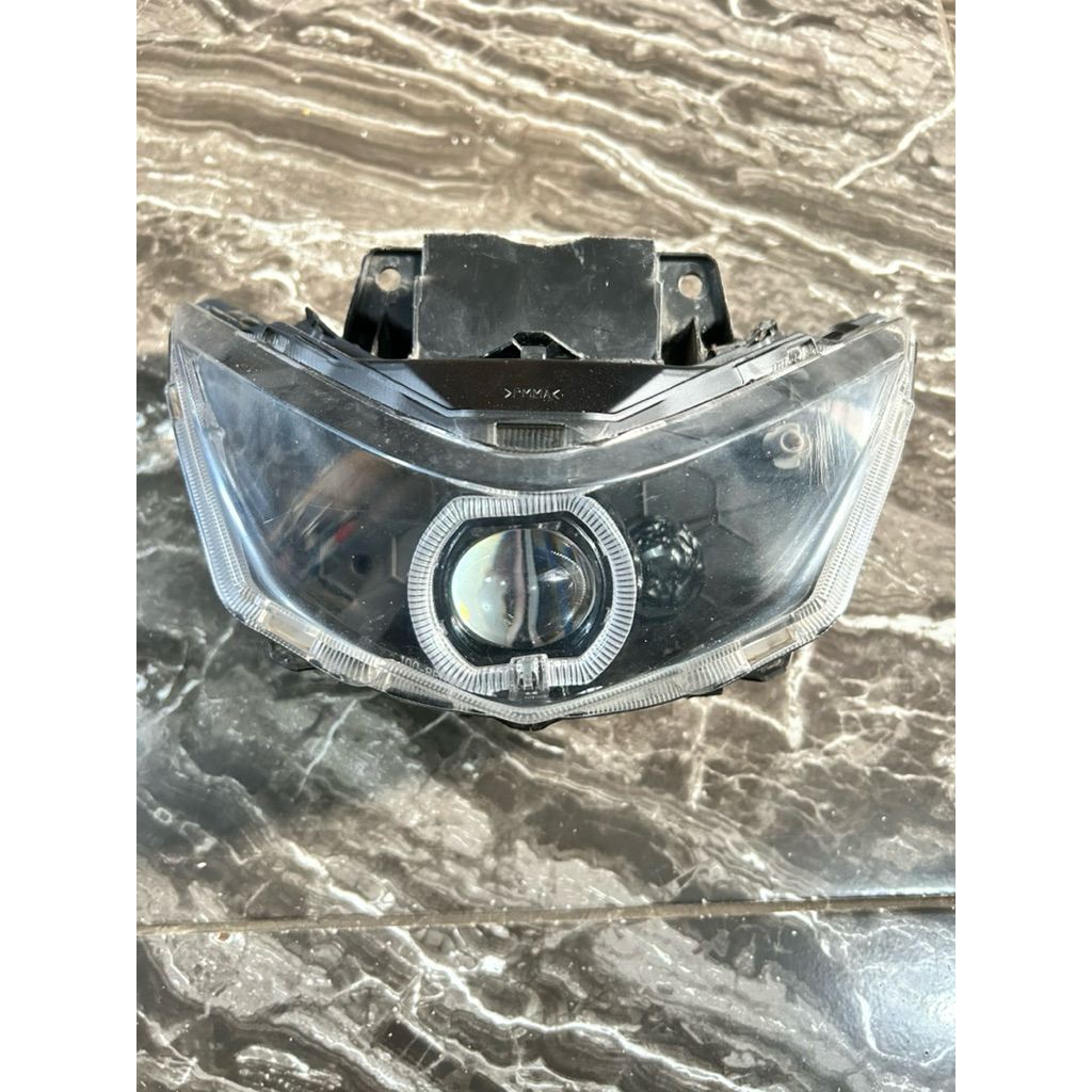 Headlamp reflektor lampu depan custom Honda Beat LED deluxe original