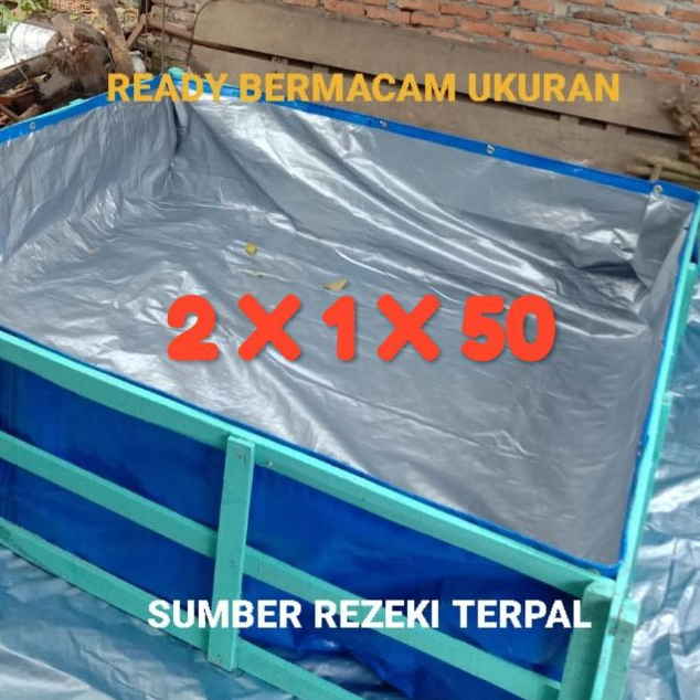 Terpal Kolam Ikan 200x100x50 A5 Kolam Terpal Budidaya