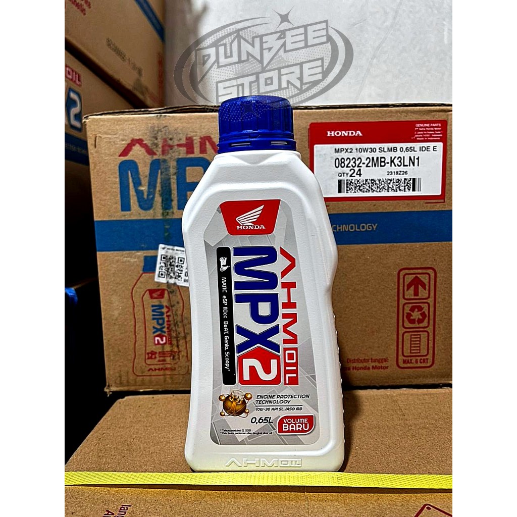 (Satu Dus) Oli MPX2 0,65L ASLI BUKAN PALSU Original Honda AHM Matic Beat Scoopy Genio