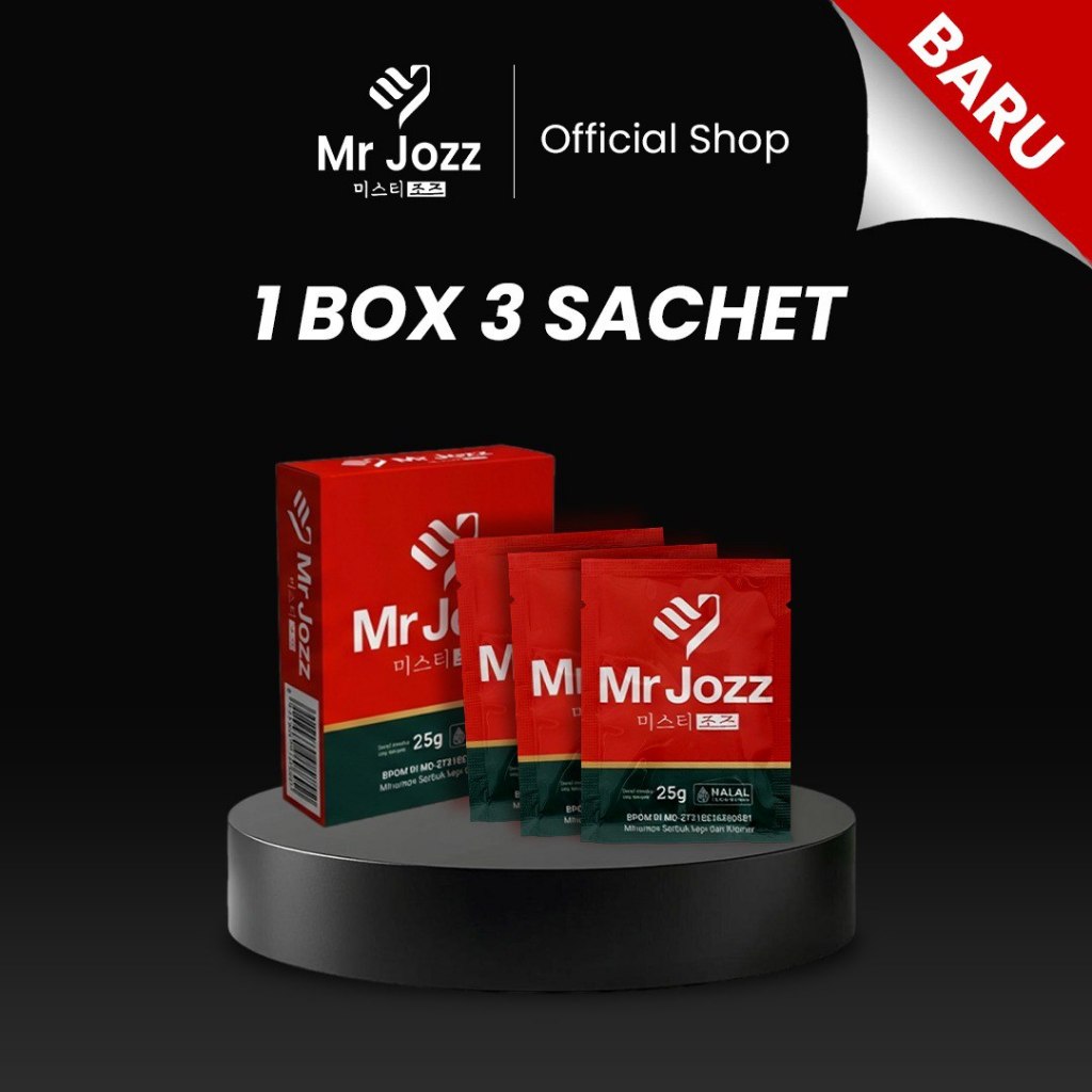Mr.Jozz Kopi Stamina Pria Berkhasiat Dengan Kandungan L-Arginin, L-Citrulin dan Ginseng Korea Premiu