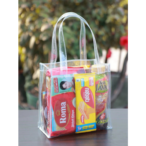 Tas Ulang Tahun Anak Goodie Bag Souvenir Mika Transparan Totebag