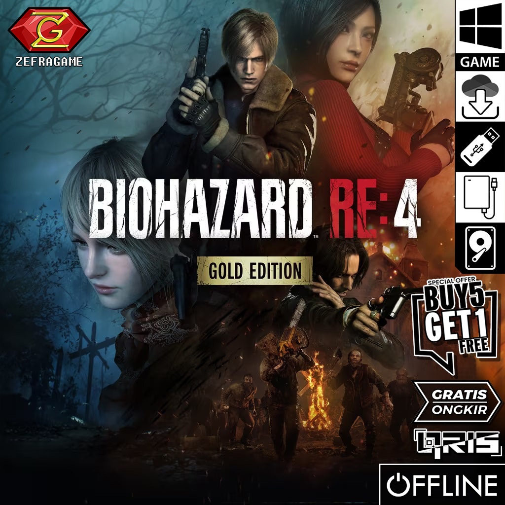 RESIDENT EVIL 4 REMAKE Gold Edition + Separate Ways RE4 RE 4 R Game PC Laptop Games
