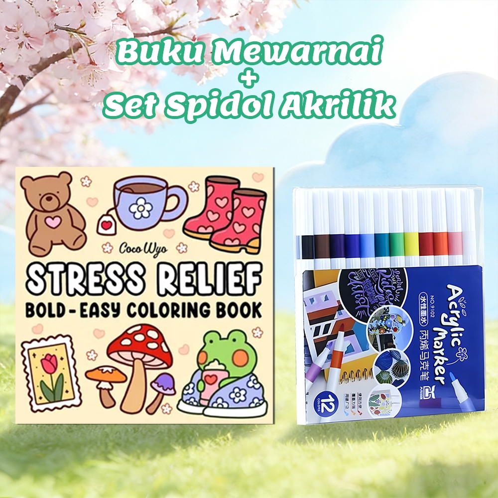 Buku Mewarnai Anak 46-56 Halaman - Gambar Kartun Lucu untuk Aktivitas Melukis & Menggambar