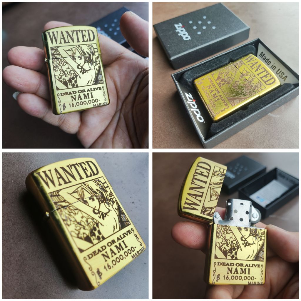 korek zippo bunyi denting dua kali motif Nami Onepice