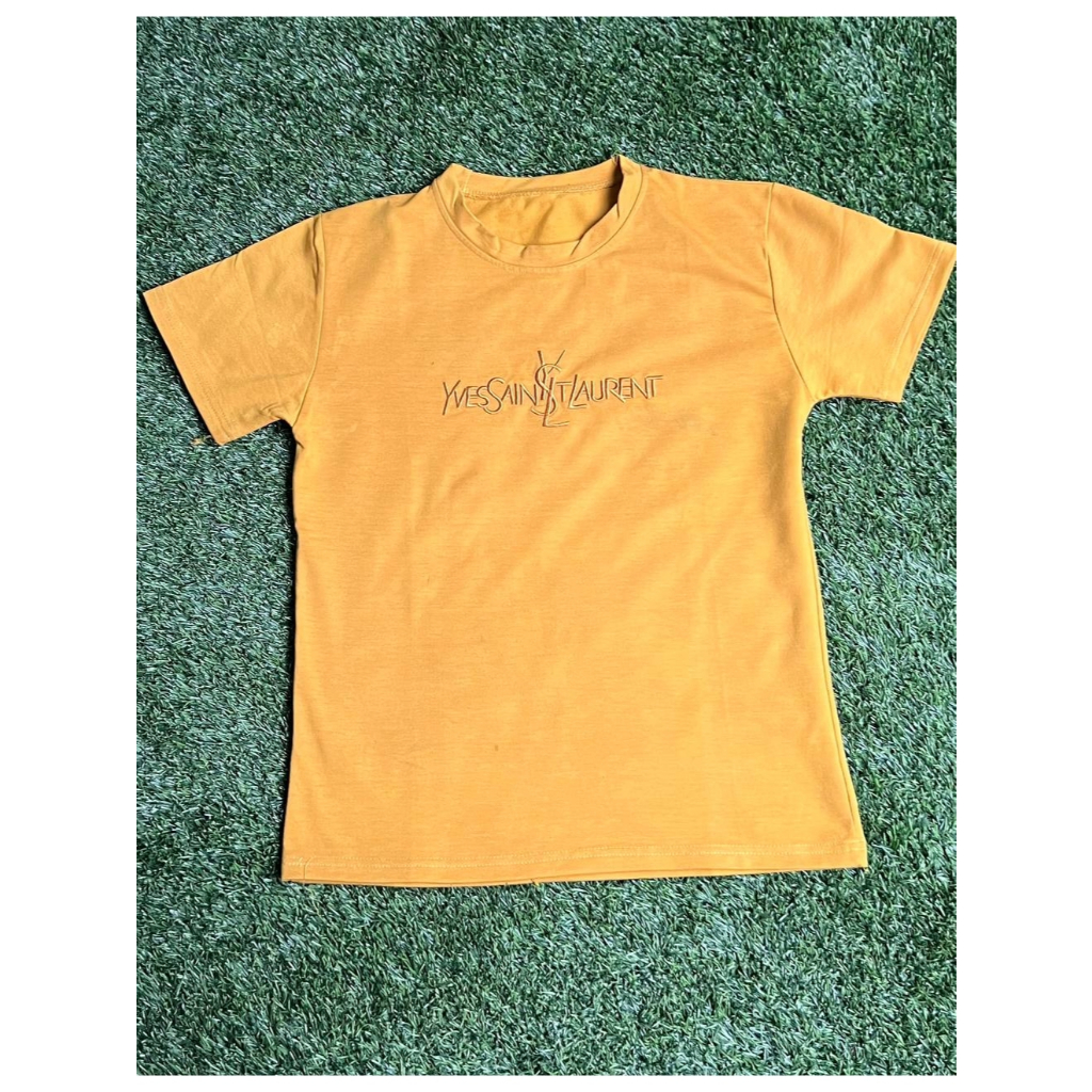 Kaos Anak YSL Yves Saint Laurent Mustard Preloved Branded Bagus
