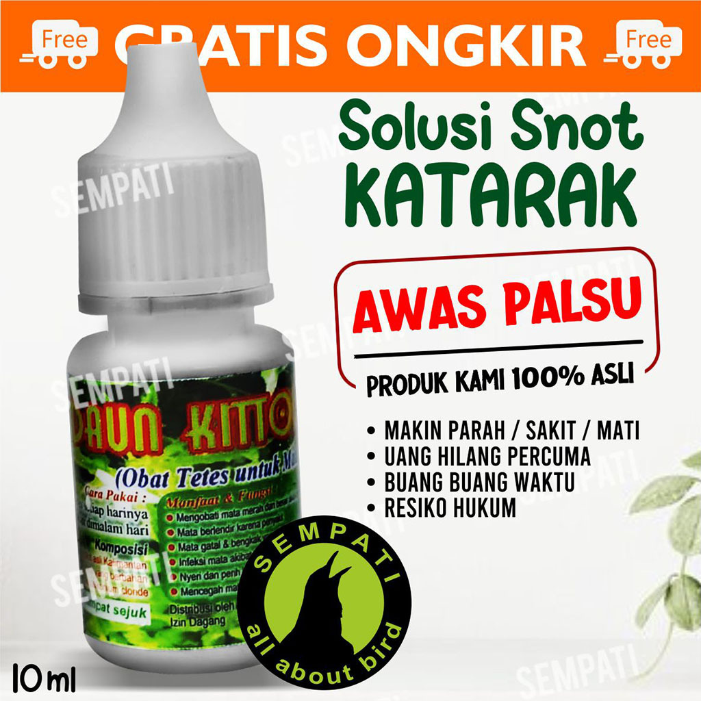 SEMPATI DAUN KITOLOT BMW OBAT TETES MATA BURUNG SAKIT KATARAK BERLENDIR BENGKAK UNTUK LOVEBIRD KACER