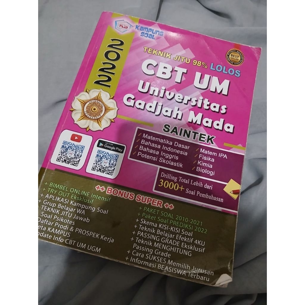 Preloved Buku Kampung Soal CBT UM UGM 2022