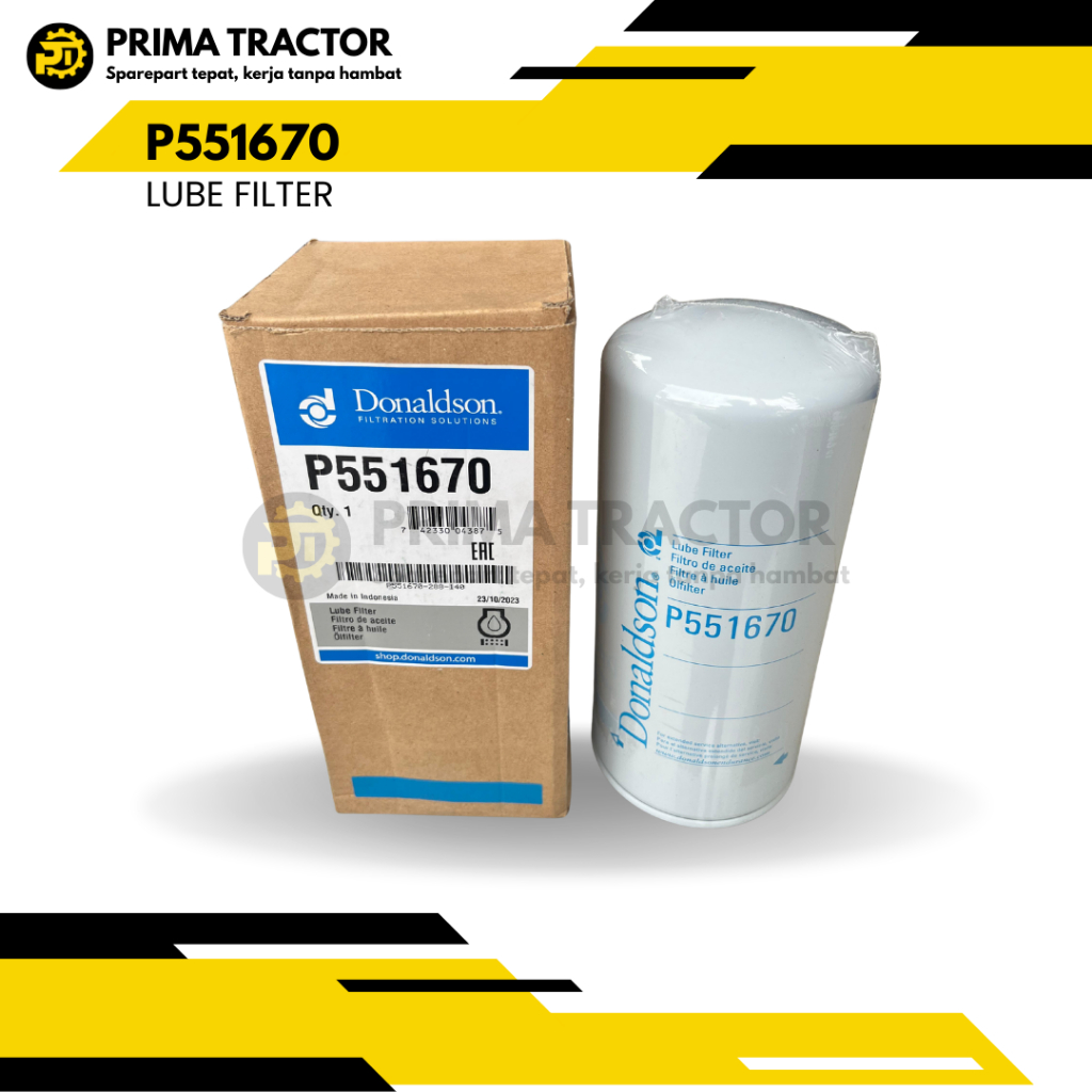 OIL FILTER LUBE FILTER P551670 DONALDSON