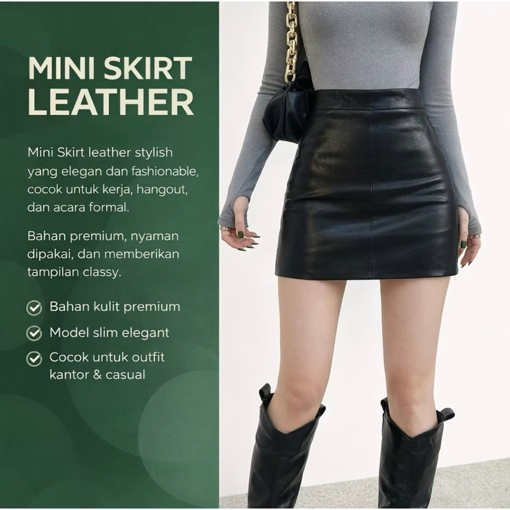 Leather skirt
