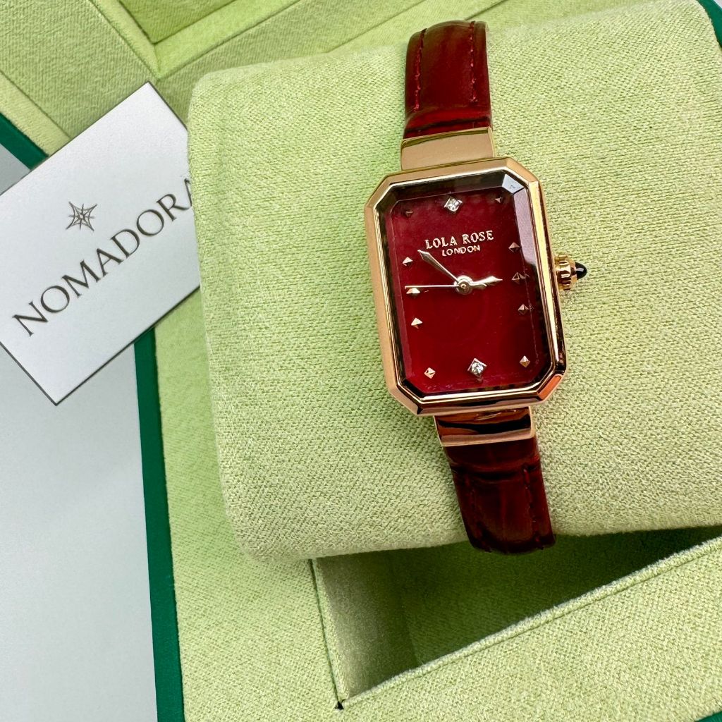 Nomadora Lola Rose Red Carnelian Watch jam tangan wanita accesories wanita jam tangan