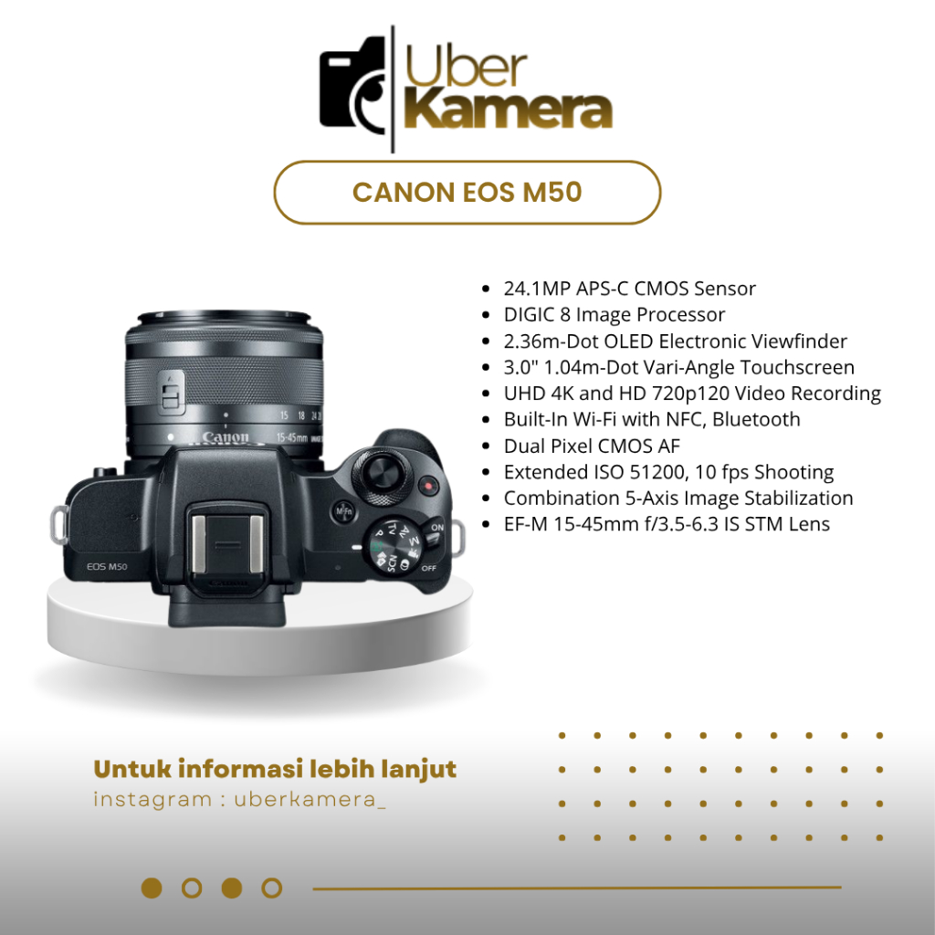KEMERA MIRRORLESS CANON EOS M50