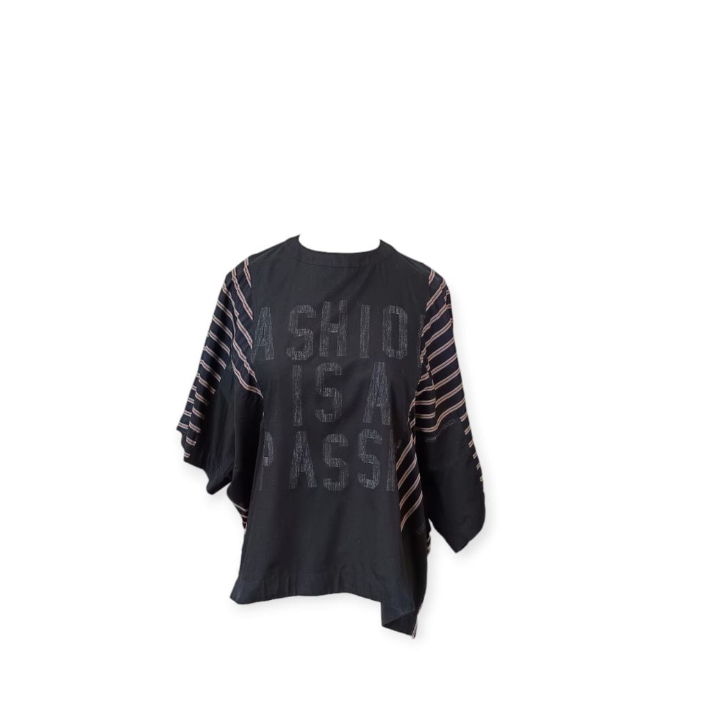 Sacai Japan Asymetric Print Top