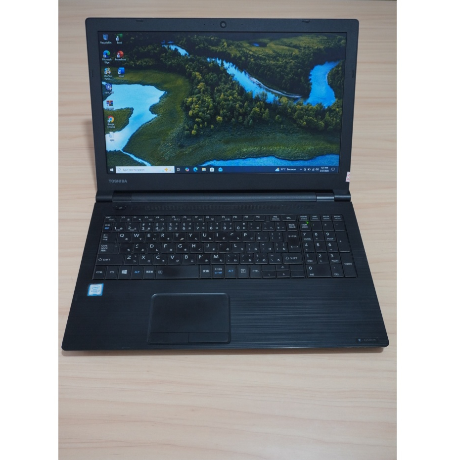Toshiba Dynabook B65 Core i3 Gen 6 RAM 4GB SSD 128GB 15 Inch Siap Pakai Bergaransi