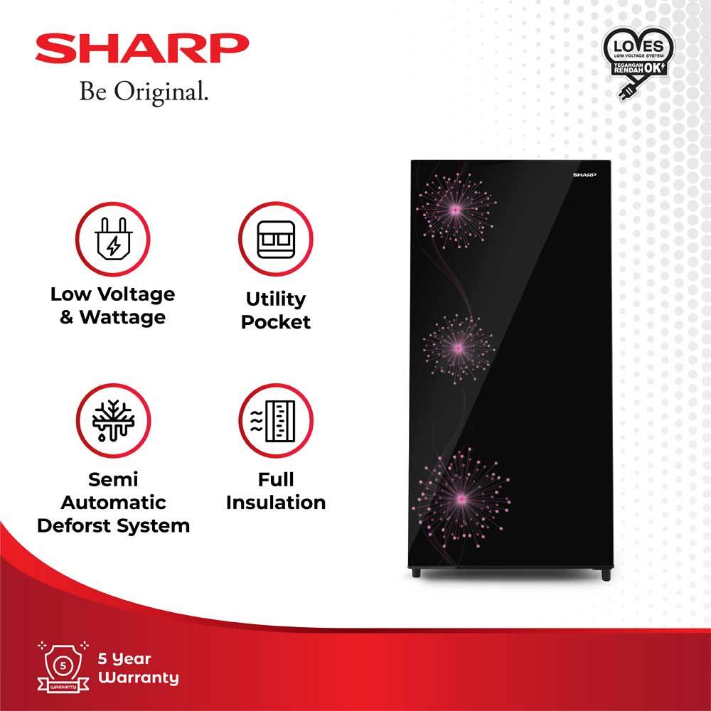 SHARP - KULKAS 1 PINTU SJ-X167MG-DP/DB