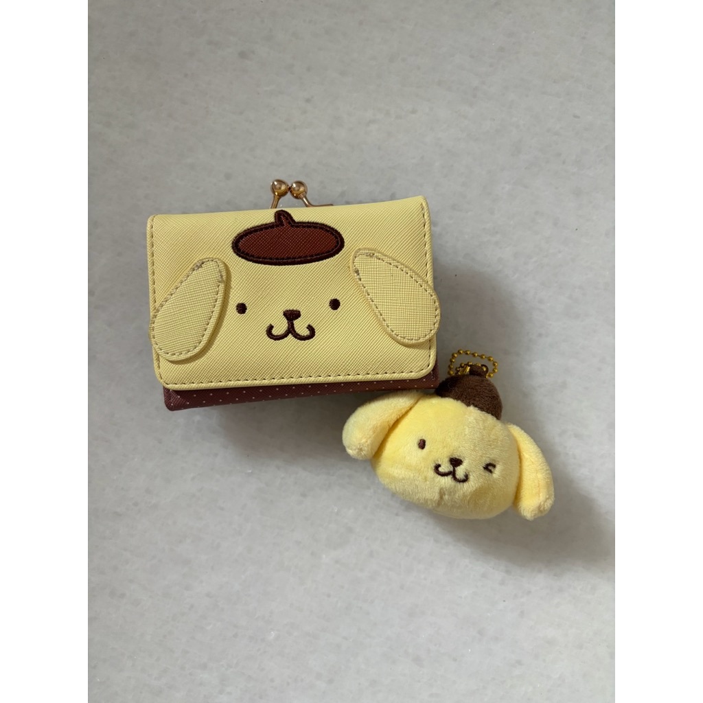 Sanrio Official Pompompurin Wallet Plush Keychain