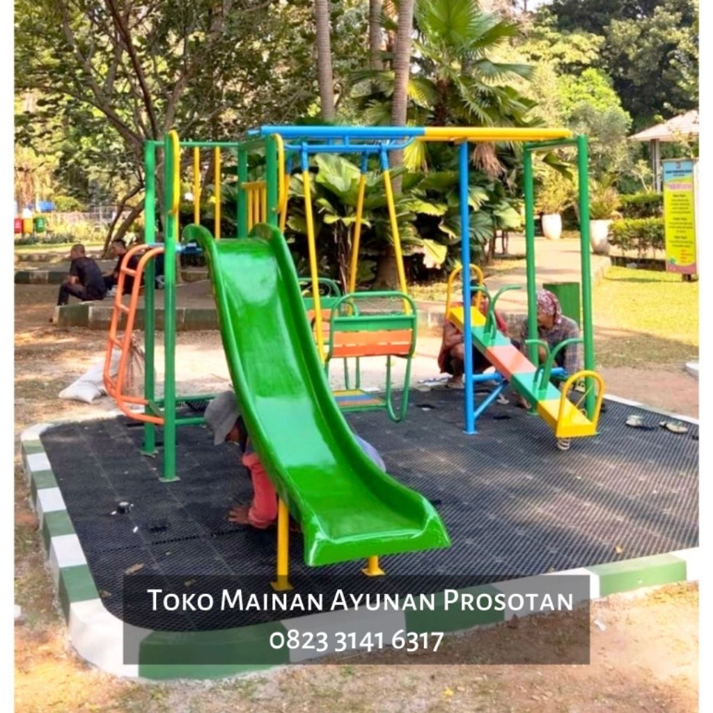 Mainan Ayunan Set Perosotan - Mainan Ayunan Set Prosotan - Playground Ayunan - Mainan Anak Tk Paud -