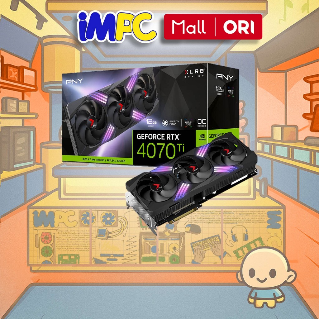 PNY GeForce RTX 4070 Ti 12GB OC XLR8 Gaming Verto TF