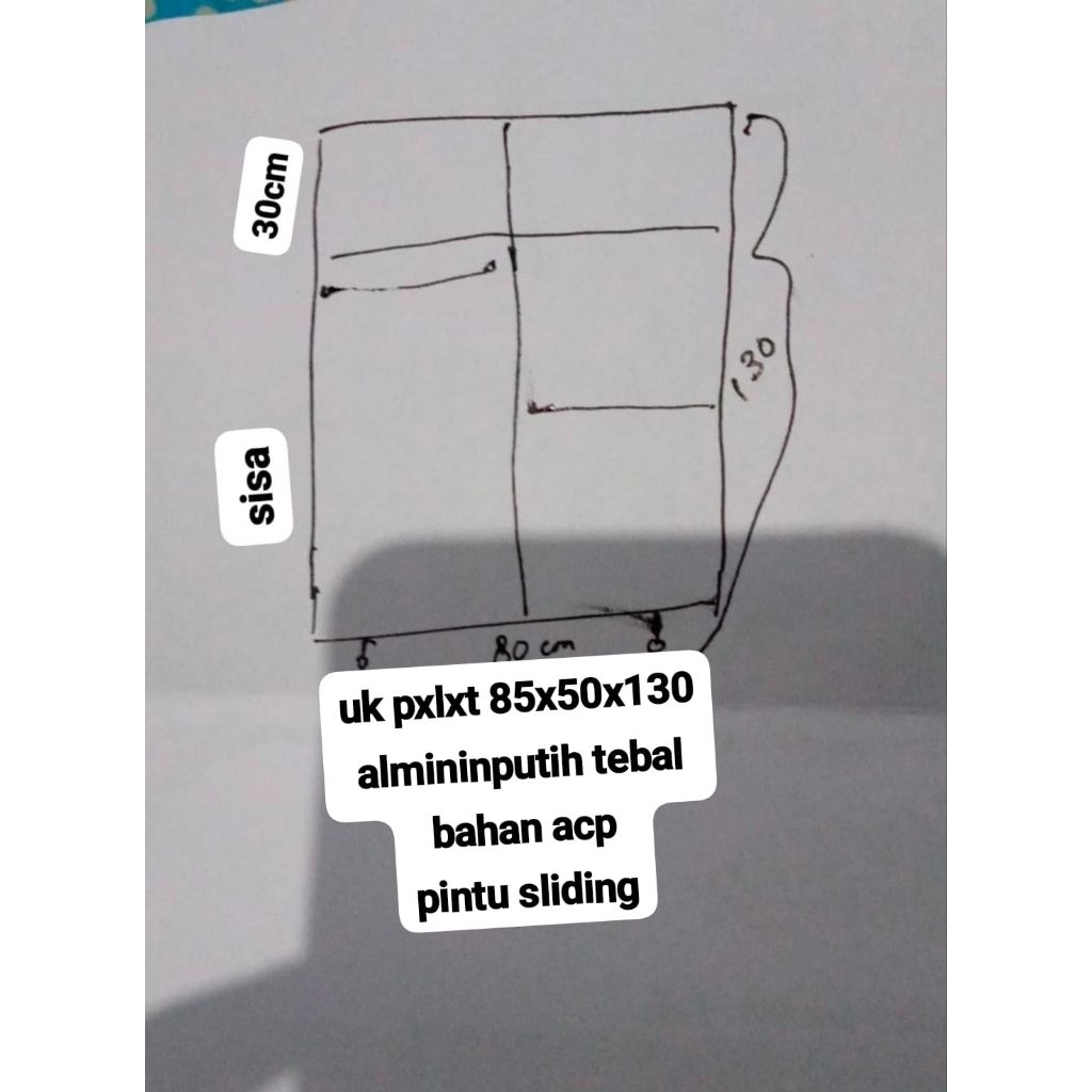 lemari baju anak ACP almini tebal