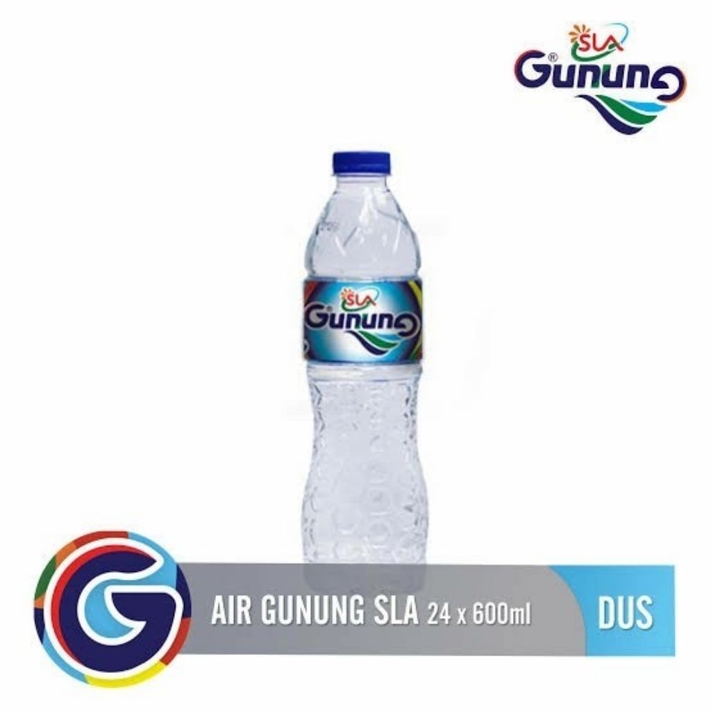 GUNUNG AIR MINERAL BOTOL 600 ML ( 24 X 600 ML)