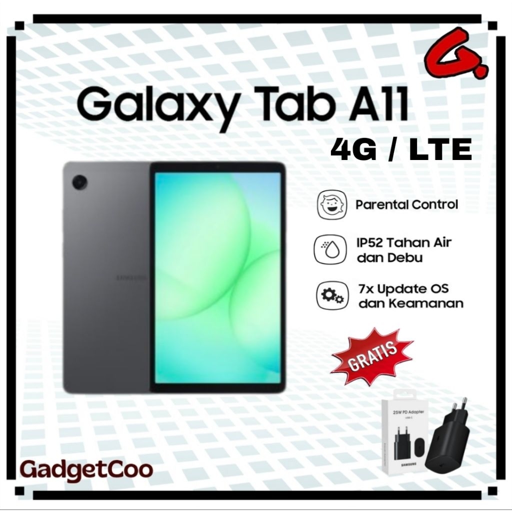 Samsung Galaxy Tab A11 4G / LTE 4/64GB Garansi Resmi